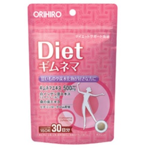 Растительный комплекс для снижения аппетита Orihiro Gymnema Diet на 30 дней