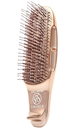 Массажная расческа с короткой ручкойS Heart S Scalp Brush