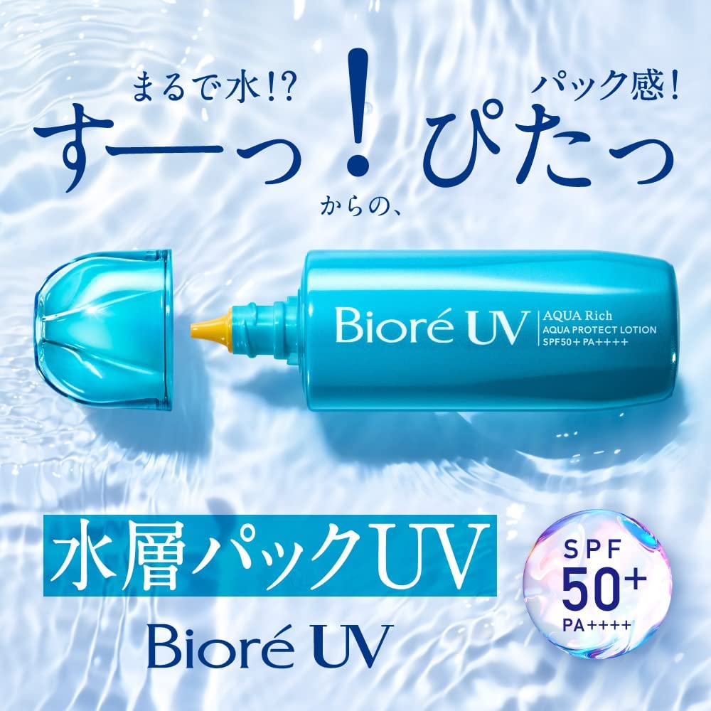 Cолнцезащитный лосьон с аквакапсулами Biore UV Aqua Rich Aqua Protect Lotion SPF50 + / PA ++++ 70 мл