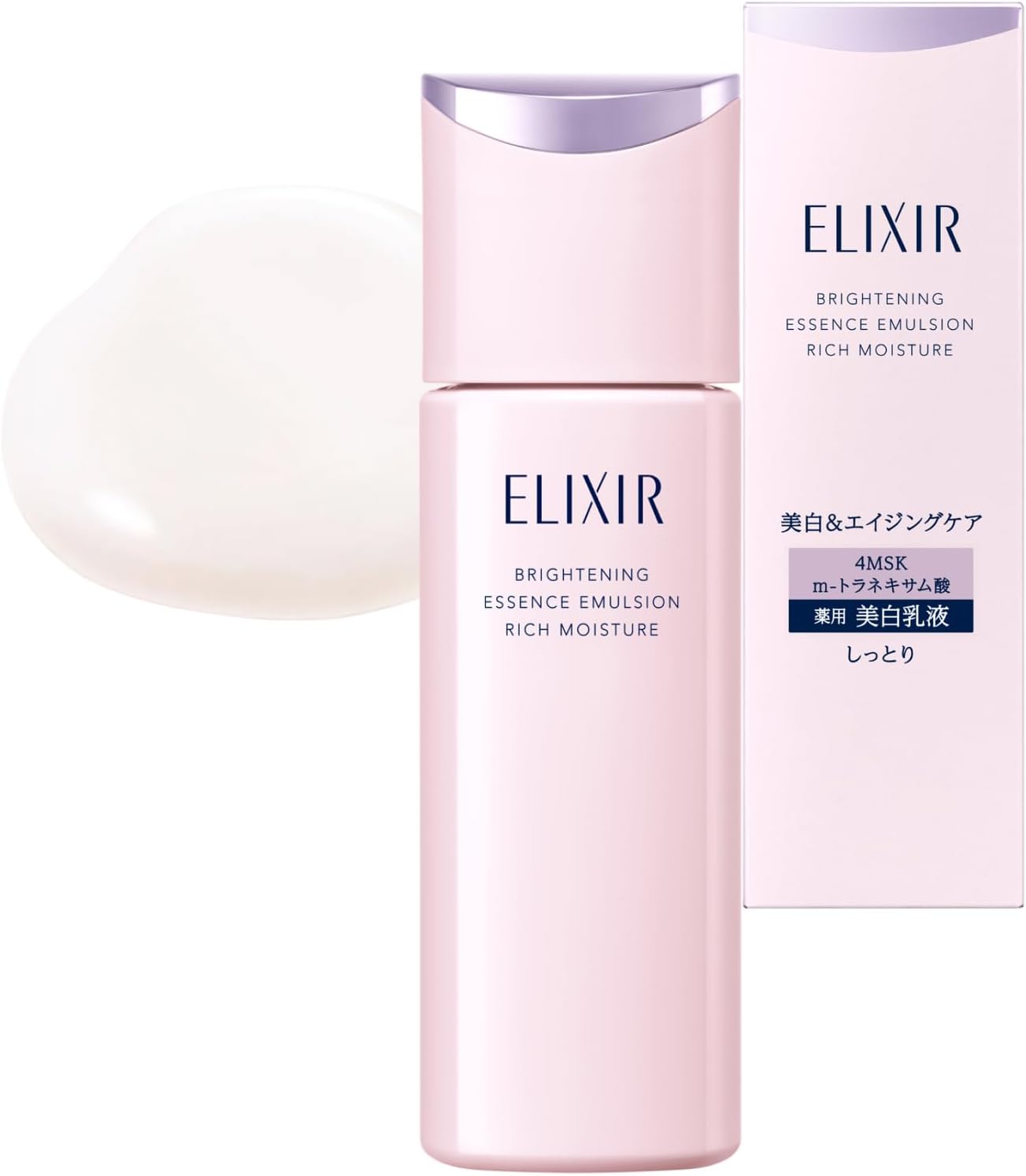 Осветляющая антивозрастная эмульсия для лица Shiseido Elixir Brightening Emulsion Rich Moisture, 130