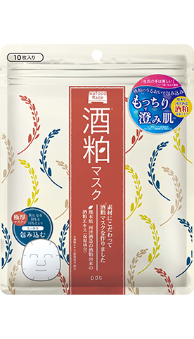 Тканевая маска для красивой и здоровой кожи WaFood Sake Mask, 10 масок