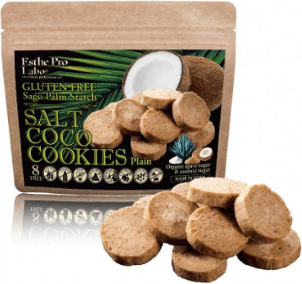Рассыпчатое кокосовое печенье без глютена - Esthe Pro Labo Salt Coco Cookie Plain, 60 г