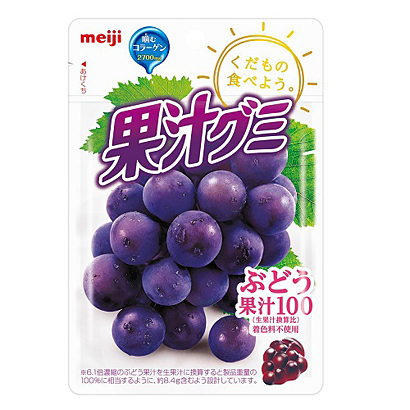 Мармелад из натурального сока винограда Meiji Gummy Grape