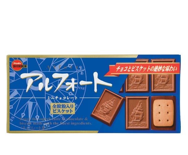 Печенье с молочным шоколадом Bourbon Alfort Mini Chocolate,59g