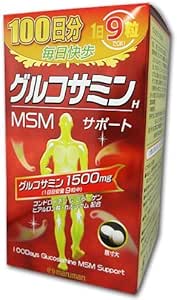 Комплекс для здоровья суставов и костей Maruman Glucosamine + MSM на 100 дней