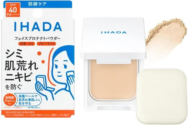 Защитная пудра для лица SPF 40 PA++++ - IHADA Medicated Face Protect Powder, 9 г