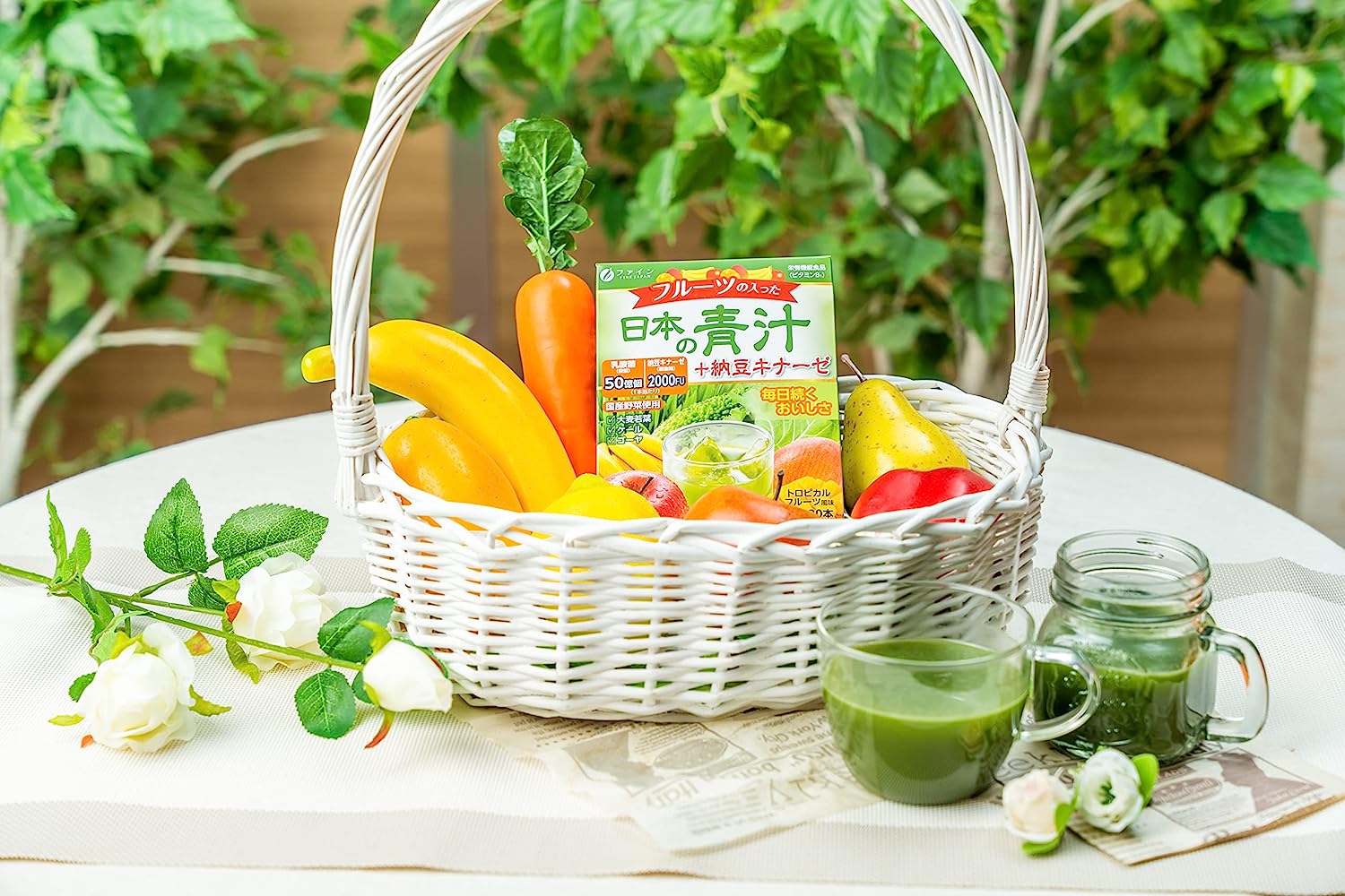 Аодзиру со вкусом тропических фруктов, для сбалансированного питания Fine Japan.
