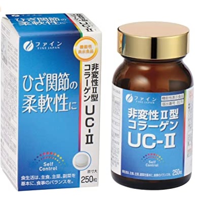 Комплекс для здоровья опорно-двигательного аппарата Fine Japan Non-Denatured Collagen UC-II & Chondr