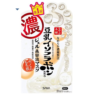 Увлажняющая маска для лица Sana Nameraka Honpo Gel Beaty Mask,5шт