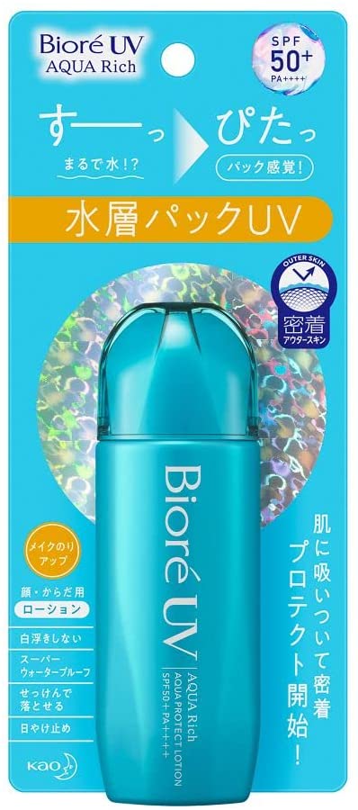 Cолнцезащитный лосьон с аквакапсулами Biore UV Aqua Rich Aqua Protect Lotion SPF50 + / PA ++++ 70 мл