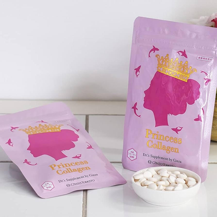 Коллаген с протеогликаном и витамином С GINZA TOMATO Princess Collagen, на 30 дней