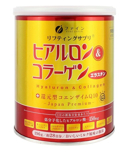 Коллаген пептид и гиалуроновая кислота FINE Gold Hyaluron & Collagen,196g
